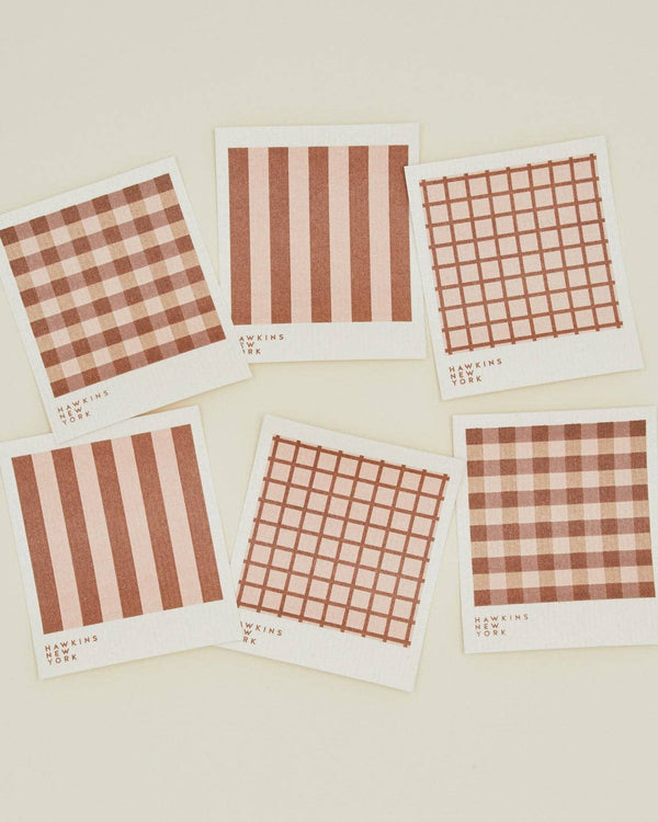 Swedish Dishcloths - Blush/Terracotta (Set of 6) | Hawkins New York