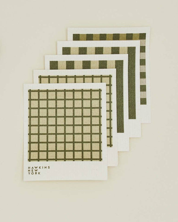 Swedish Dishcloths - Sage/Olive (Set of 6) | Hawkins New York
