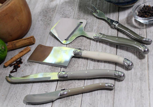 5-Piece Cheese Knife - Shades of Green | Laguiole