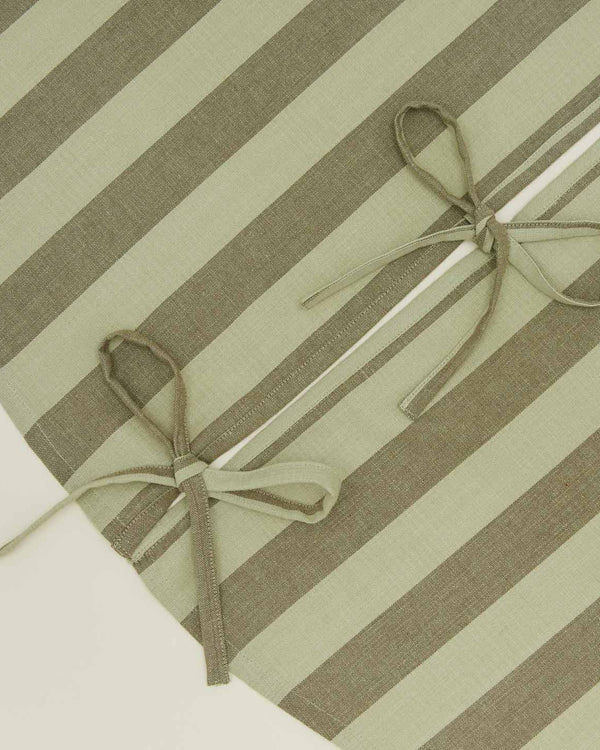 Striped Tree Skirt - Sage/Olive | Hawkins New York