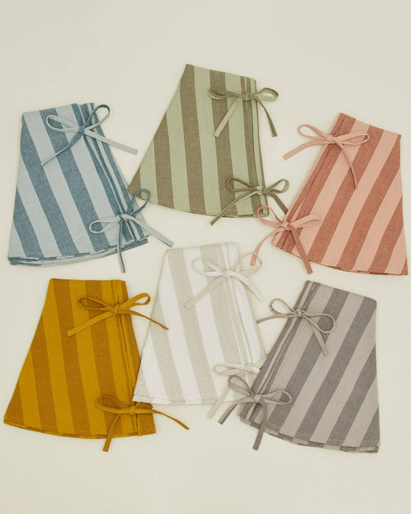 Striped Tree Skirt - Sage/Olive | Hawkins New York