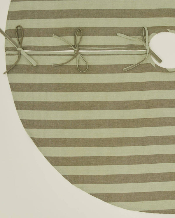 Striped Tree Skirt - Sage/Olive | Hawkins New York