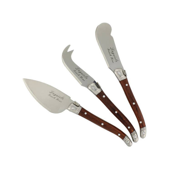 3-Piece Cheese Knife - Pakkawood  | Laguiole