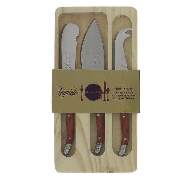 3-Piece Cheese Knife - Pakkawood  | Laguiole