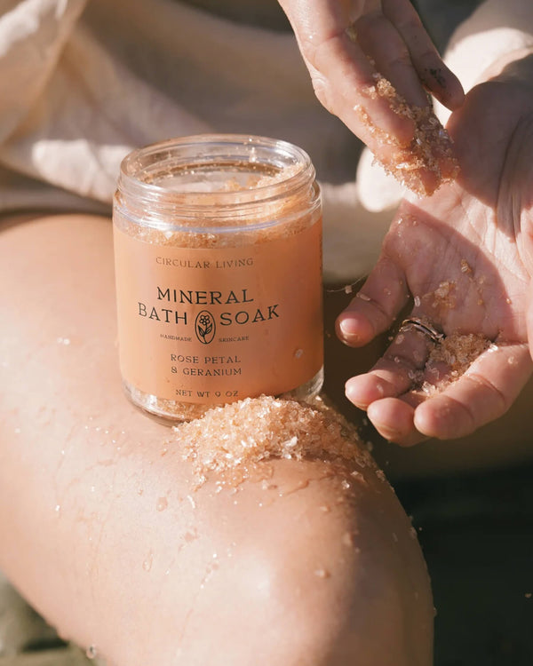 Mineral Bath Soak  - Rose Petal & Geranium | Circular Living