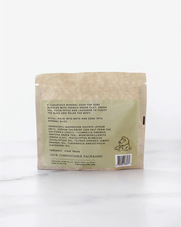 Mineral Bath Soak  - Green Tea & Eucalyptus | Circular Living