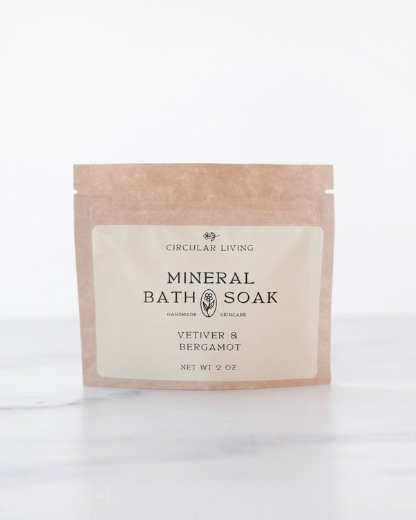 Mineral Bath Soak  - Vetiver & Bergamot | Circular Living