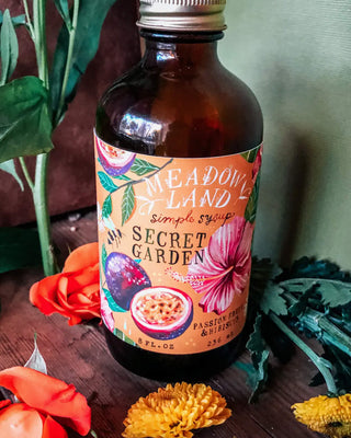 Passionfruit & Hibiscus Simple Syrup | Meadowland Syrup
