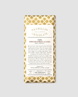Semuliki Forest Chocolate Bar - 70% Single-origin | Dandelion Chocolate
