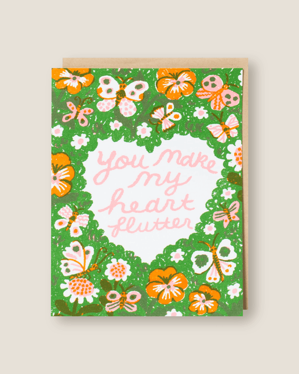 You Make My Heart Flutter | Egg Press MFG + Phoebe Wahl