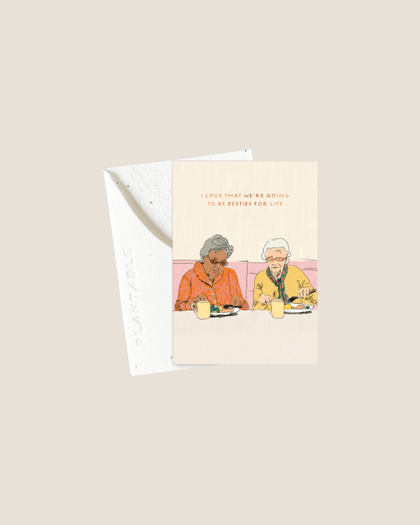 Besties for Life - Mini Card | Seedlings