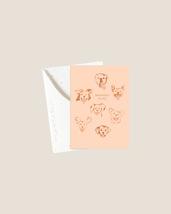 Dog Birthday Kisses - Mini Card | Seedlings