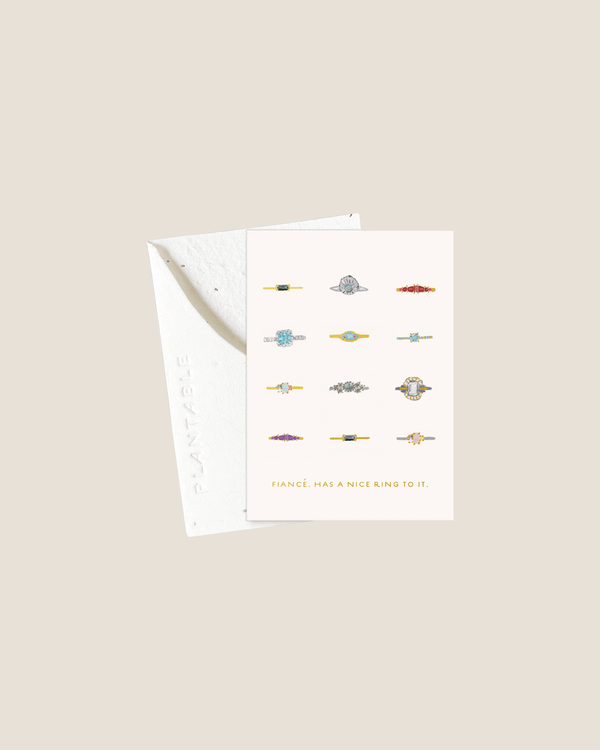 Fiancé Has A Nice Ring to It - Mini Card | Seedlings