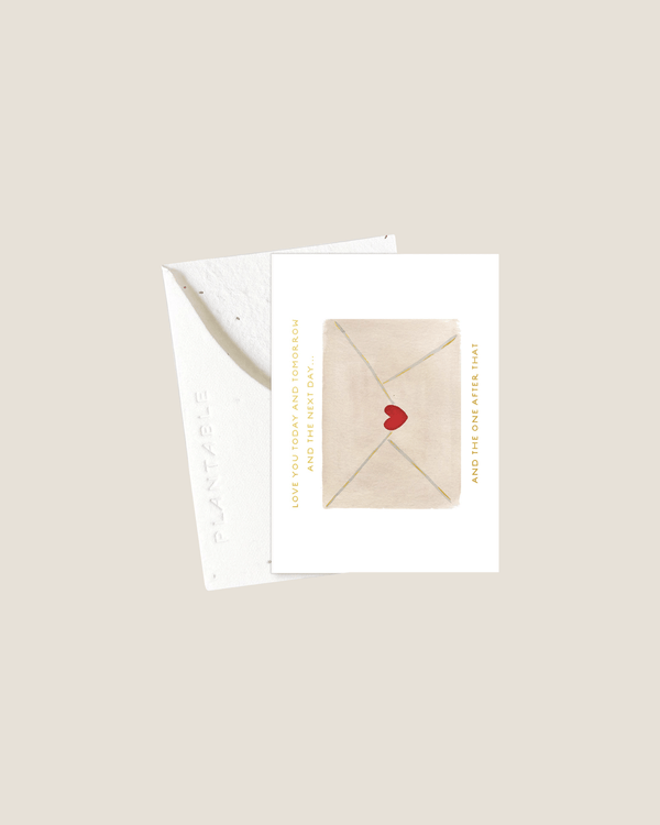 Love Letter for Today, Tomorrow... - Mini Card | Seedlings
