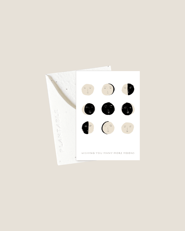 Wishing You Many More Moons - Mini Card | Seedlings