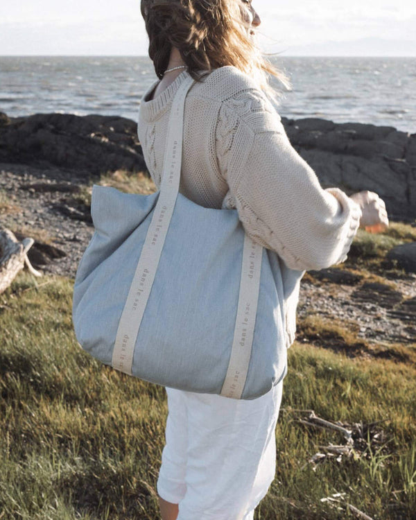 All-Purpose Denim Bag with Zipper | Dans Le Sac