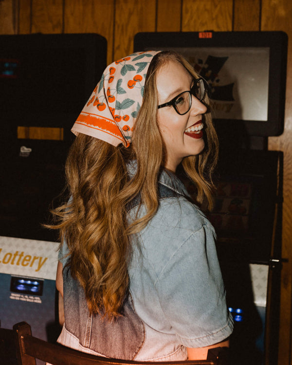 Cherry Bandana (22x22") | Handker Bandanas