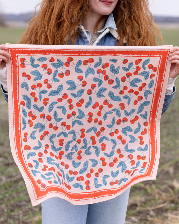 Cherry Bandana (22x22") | Handker Bandanas