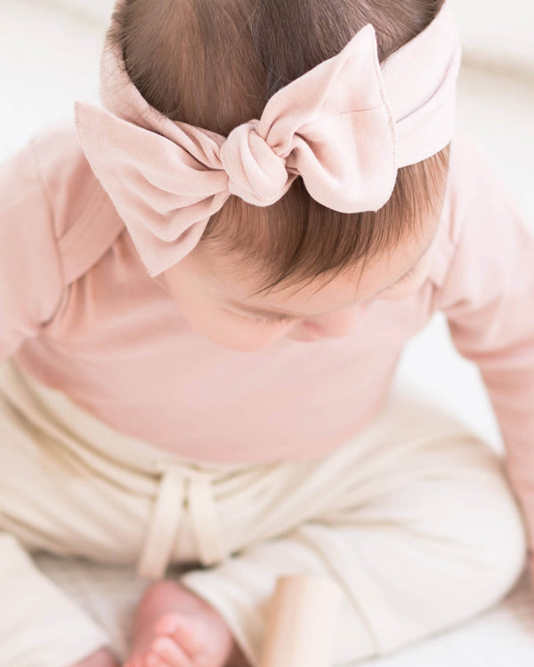 Organic Cotton Baby Bow Headband  - Various Colors | Colored Organics