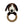 Crocheted dog rattle with wooden ring on a white background