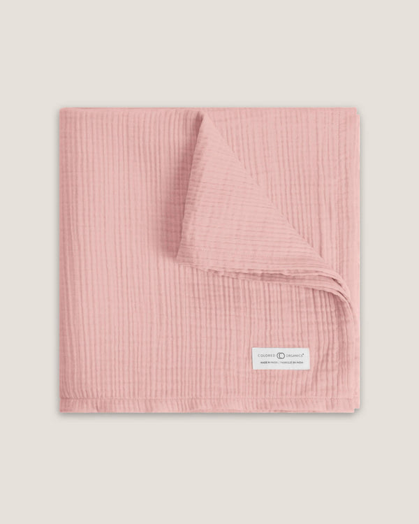 Organic Cotton Muslin Swaddle - Various Colors | Colored Organics + Kendi