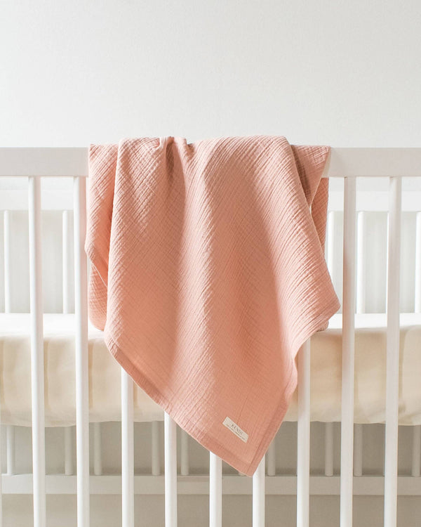 Organic Cotton Muslin Swaddle - Various Colors | Colored Organics + Kendi