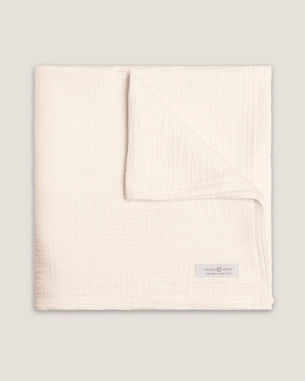Organic Cotton Muslin Swaddle - Various Colors | Colored Organics + Kendi