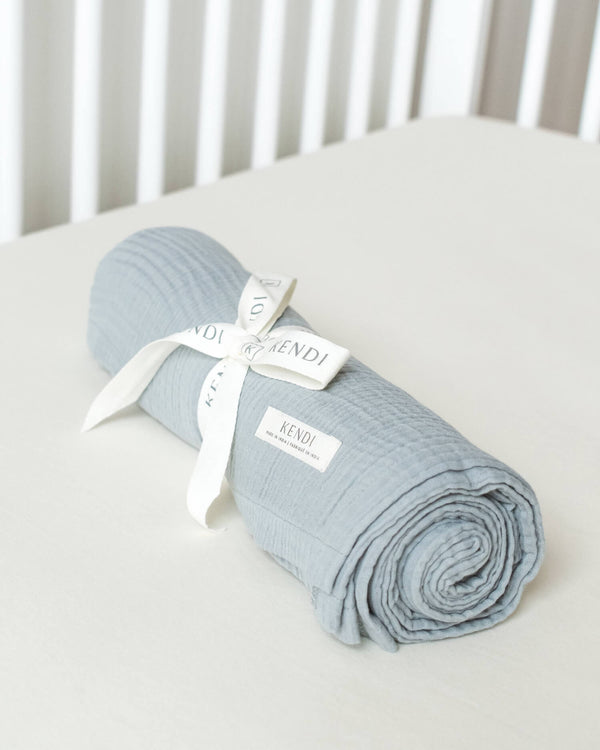 Organic Cotton Muslin Swaddle - Various Colors | Colored Organics + Kendi
