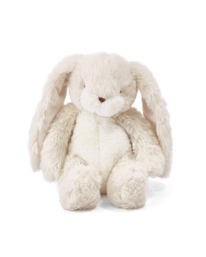 Plush bunny toy on a white background