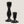 Carved Look Iron Taper Holder – Black (2 Sizes) | Col House Designs