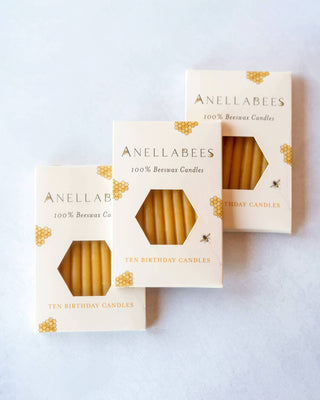 Pure Beeswax Birthday Candles | Anellabees