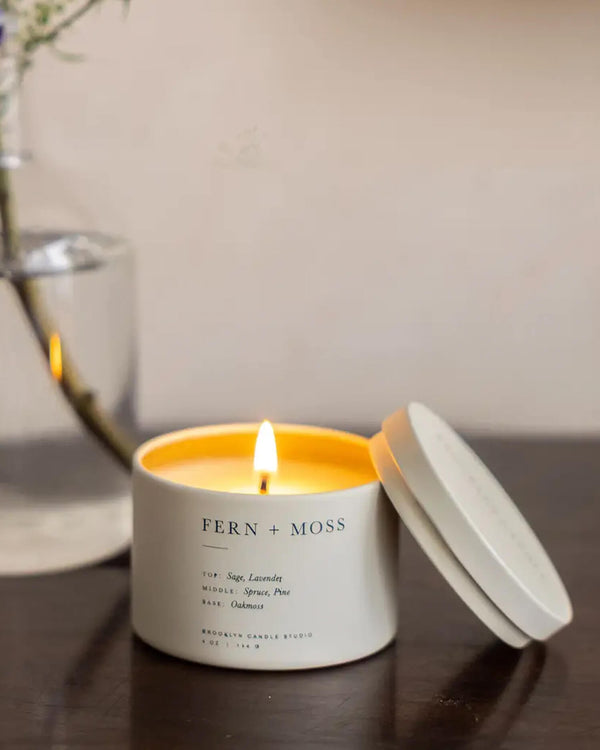 Fern + Moss Tin Candle (4oz) | Brooklyn Candle Studio
