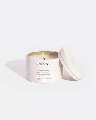 Santorini Tin Candle (4oz) | Brooklyn Candle Studio