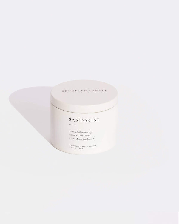 Santorini Tin Candle (4oz) | Brooklyn Candle Studio