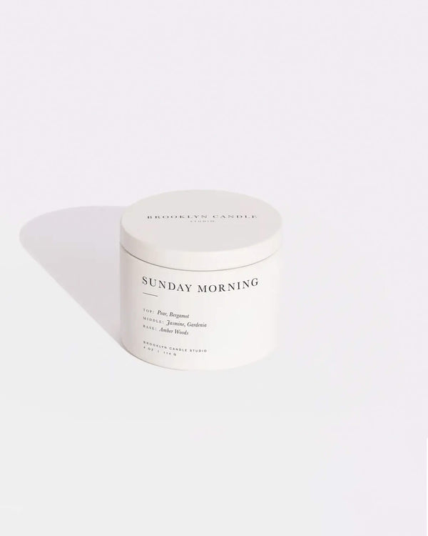 Sunday Morning Tin Candle (4oz) | Brooklyn Candle Studio