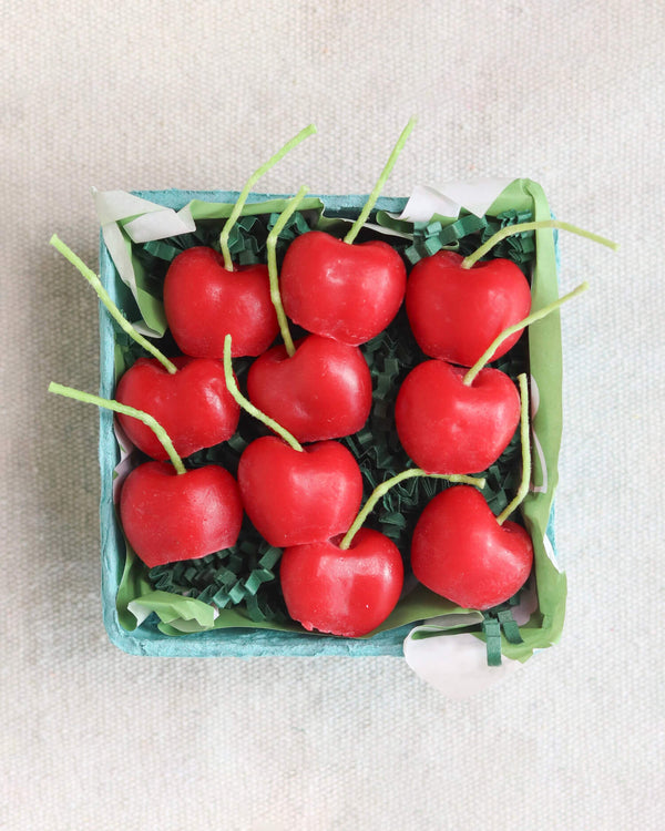 Beeswax Birthday Candles - Cherries | Happy Organics