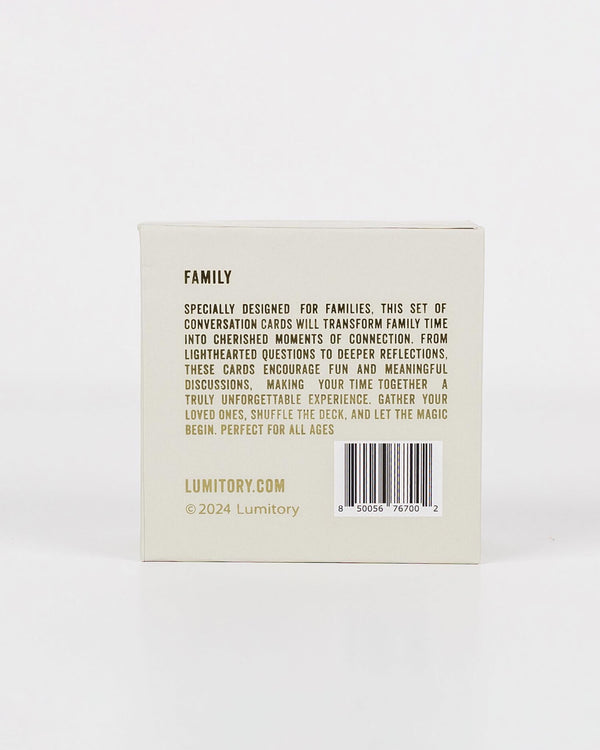 Family Conversation Cards | Lumitory