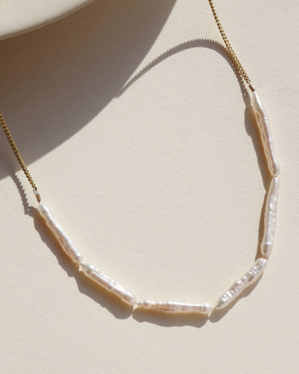 Maren Pearl Necklace - 16" (14k Gold Fill) | Token Jewelry