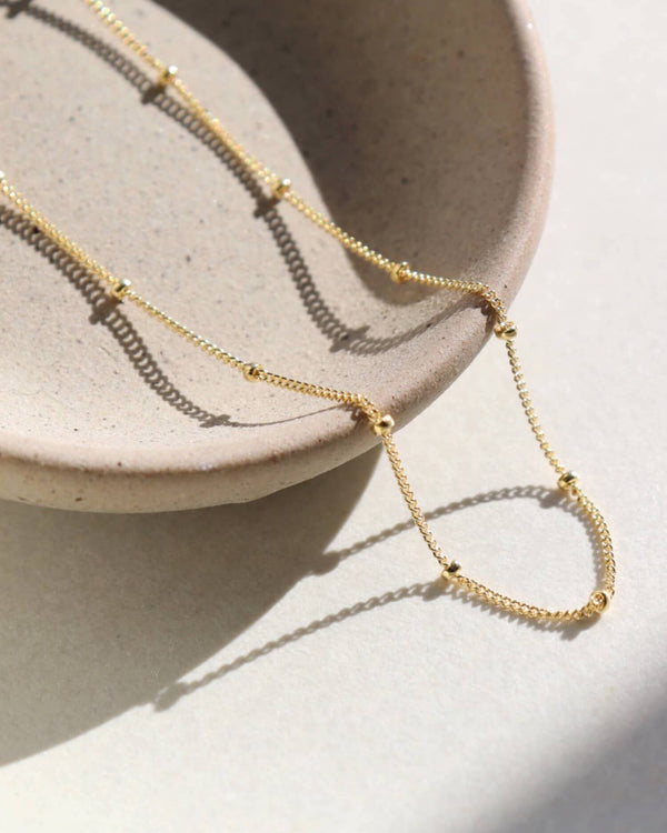 Polka Dot Chain - 16" (Sterling Silver) | Token Jewelry