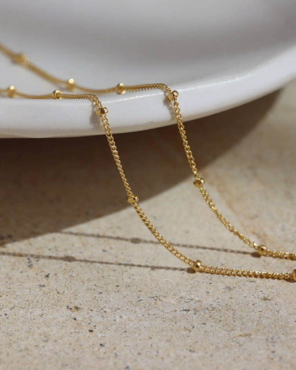 Polka Dot Chain - 16" (Sterling Silver) | Token Jewelry