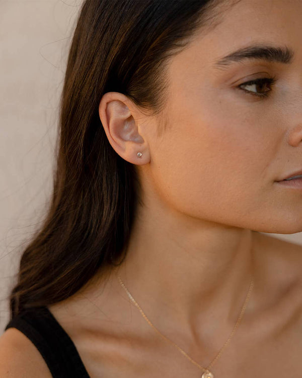 Polka Dot Stud Earrings (14k Gold Fill) | Token Jewelry