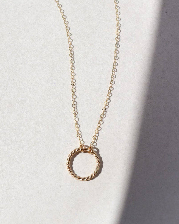 Spiral Necklace - 16" (14k Gold Fill) | Token Jewelry