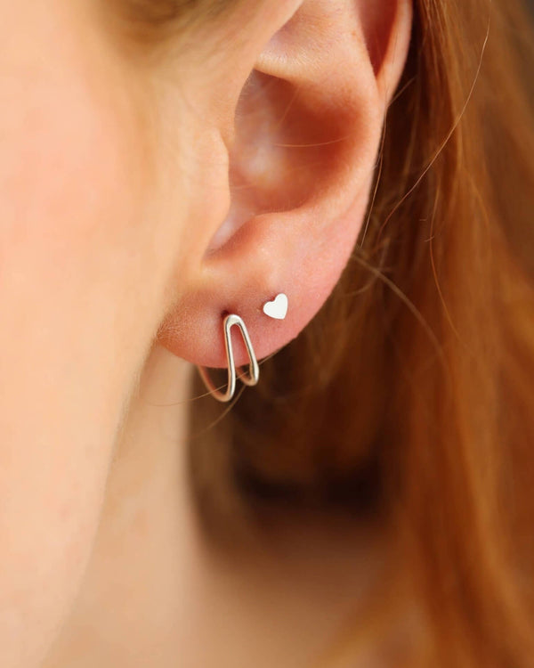Tiny Heart Studs (14k Gold Fill) | Token Jewelry