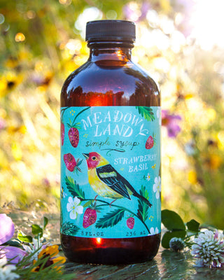 Strawberry Basil Simple Syrup | Meadowland Syrup