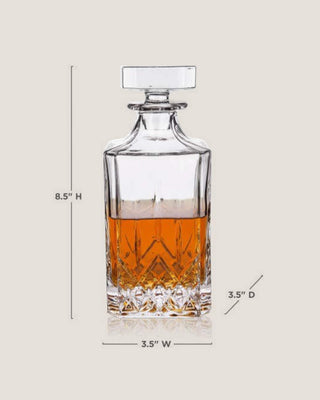 Admiral™ Vintage-Style Crystal Liquor Decanter (30 oz) | Viski