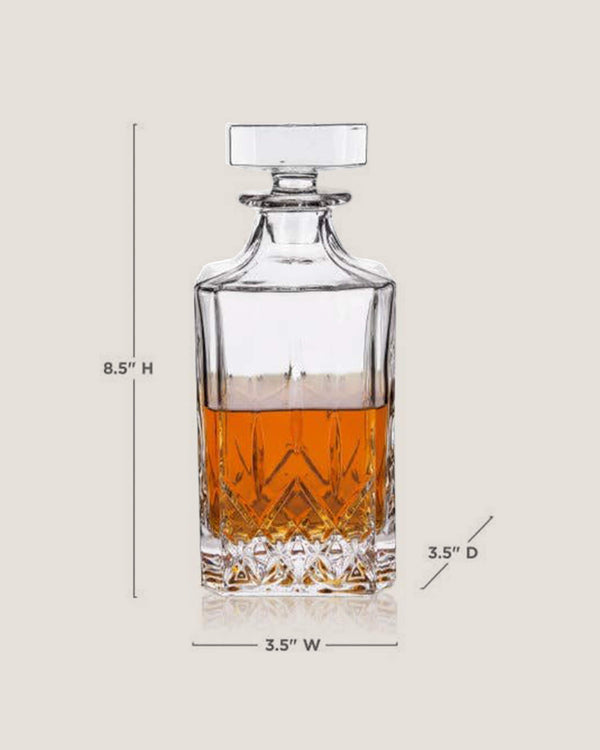 Admiral™ Vintage-Style Crystal Liquor Decanter (30 oz) | Viski