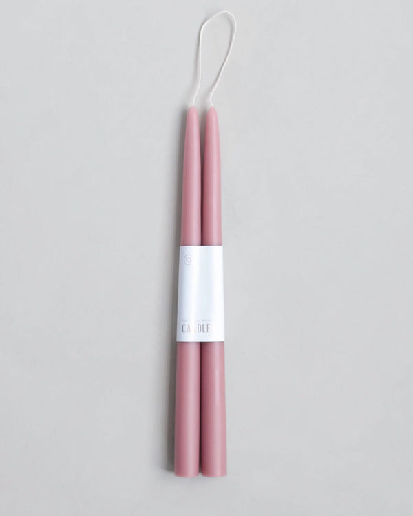 Hand-dipped Taper Candles - 12" - Various Colors | The Floral Society