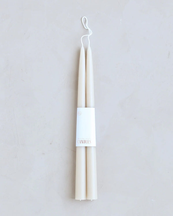 Hand-dipped Taper Candles - 12" - Various Colors | The Floral Society