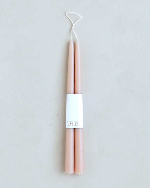 Hand-dipped Taper Candles - 12" - Various Colors | The Floral Society
