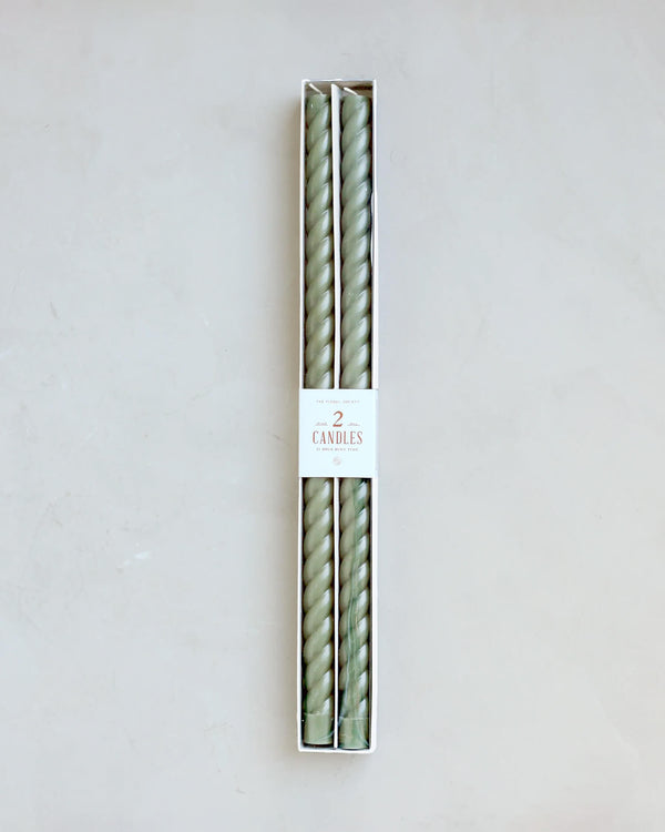 Twisted Taper Candles – 18″ | The Floral Society